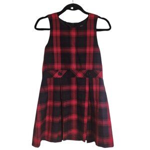 Land's End Plaid Uniform Dress Size 10